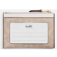 Coach Women's Id Case - Mini Skinny Signature Canvas, Gold/Sand/Chalk | CW870 SD CHK ,