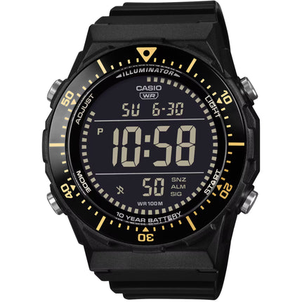 Casio Men's Watch - Dual Time Black Digital Dial Resin Strap Alarm | AE-1700H-1BVCF ,
