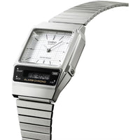 Casio Men's Watch - White Analog and Grey Digital Dial Resin Strap | AQ-800E-7ACF ,