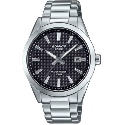 Casio Men's Watch - Edifice Black Dial Stainless Steel Bracelet | EFV-160D-1AVCR ,