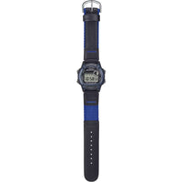 Casio Unisex Watch - Digital Dial Alarm Black and Blue Strap | W-220HF-2AVCF ,