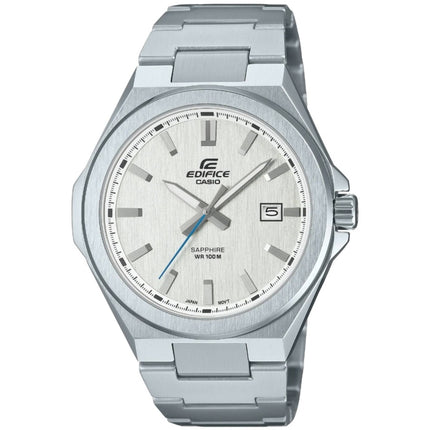 Casio Men's Watch - Edifice Quartz White Dial Silver Steel Bracelet | EFB-108D-7AVCR ,