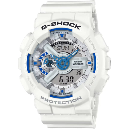 Casio Men's Watch - G-Shock World Time Ana-Digi Dial White Strap | GA-110HDS-7ACR ,