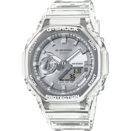 Casio Men's Watch - G-Shock World Time Ana-Digi Dial Clear Strap | GA-2100BM-7A8CR ,