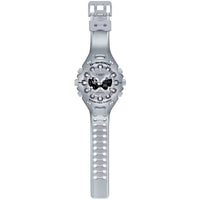 Casio Unisex Ana-Digi Watch - G-Shock World Time Silver Resin Strap | GA-V01A-8ACR ,