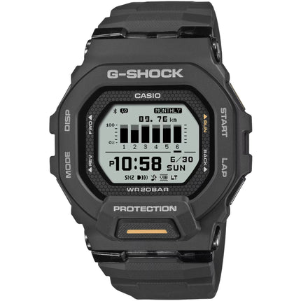 Casio Unisex Digital Watch - G-Shock World Time Grey Dial Resin Strap | GBD-200-1A1CR ,