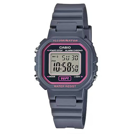 Casio Women's Digital Watch - Quartz Alarm Chronograph Gray Resin Strap | LA-20WH-8ACF ,