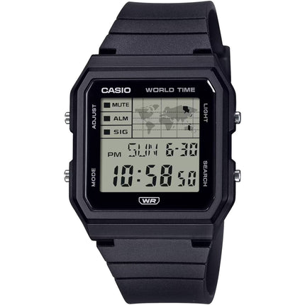 Casio Unisex Digital Watch - Alarm World Time Grey Dial Black Strap | LF-30W-1ACF ,