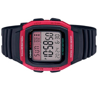 Casio Men's Digital Watch - Quartz Chrono Dual Time Black Resin Strap | W-96H-4AVCF ,