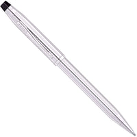 Cross Ballpoint Pen - Century II Lustrous Chrome and Black Conical Top | 3502WG ,