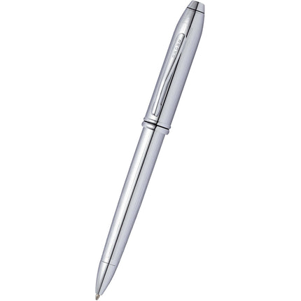 Cross Ballpoint Pen - Townsend Lustrous Subtle Line Pattern Chrome Finish | 532TW ,