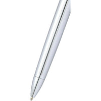Cross Ballpoint Pen - Townsend Lustrous Subtle Line Pattern Chrome Finish | 532TW ,
