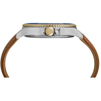 Timex Men's Watch - Harborside Quartz Blue Dial Tan Leather Strap Date | TW2R64500JT ,