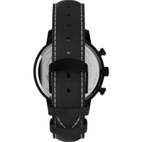 Timex Men's Watch - Chicago Chronograph Black Dial Leather Strap Date | TW2U39200VQ ,