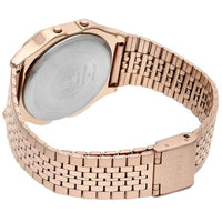 Timex Unisex Watch - T80 Alarm Digital Dial Rose Gold Steel Bracelet | TW2V19600YB ,