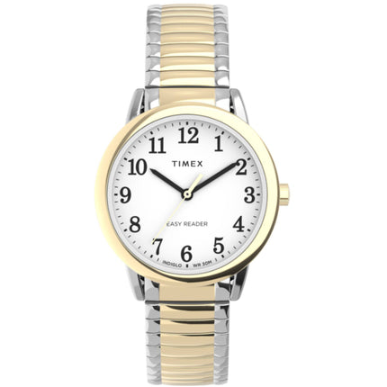 Timex Women's Watch - Easy Reader White Dial Two Tone Steel Bracelet | TW2V948009J ,