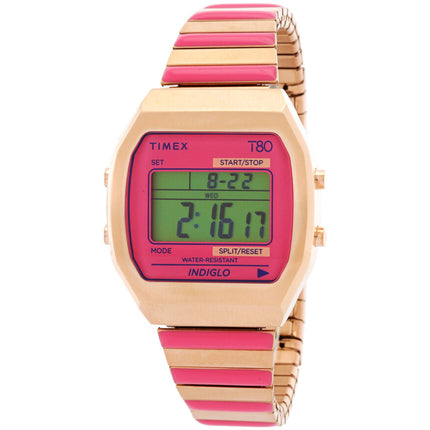 Timex Women's Digital Watch - Timex 80 Quartz Two Tone Steel Bracelet | TW2W41600VQ ,