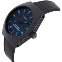 Timex Unisex Analog Watch - Urban Pop Quartz Tonneau Black Dial Strap | TW2W42300VQ ,
