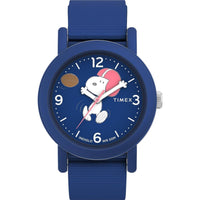 Timex Men's Watch - x Peanuts Snoopy Football Quartz Blue Dial Strap | TW2W48500VQ ,