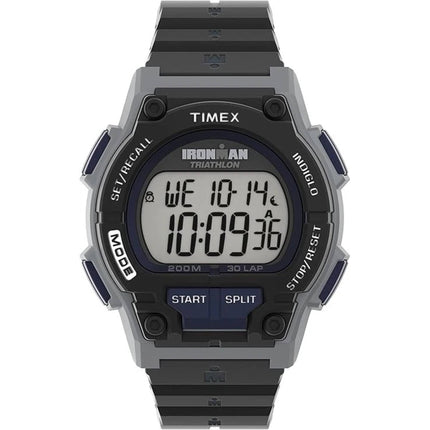 Timex Men's Digital Watch - Ironman Triathlon Grey Dial Black Strap | TW5M503009J ,