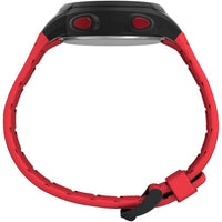 Timex Unisex Digital Watch - Quartz Grey Dial Red Silicone Strap Date | TW5M58500SO ,