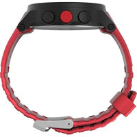 Timex Unisex Watch - Ironman Triathlon Alarm Chrono Red Silicone Strap | TW5M62300JT ,