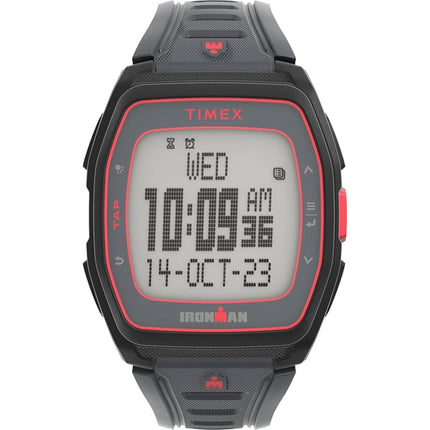 Timex Unisex Digital Watch - Ironman T300 Quartz Black Silicone Strap | TW5M62600JT ,