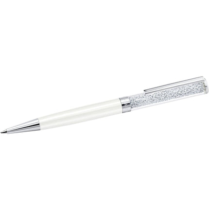 Swarovski Ballpoint Pen - Crystalline White Lacquered Barrel with Crystals | 5224392 ,