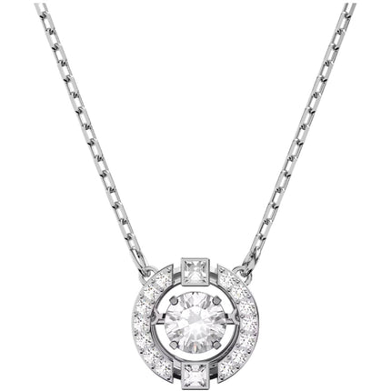 Swarovski Women's Pendant Necklace - Una Dancing Crystal Design Silver | 5286137 ,