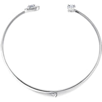 Swarovski Women's Cuff Bracelet - Attract Drop-Shaped Stone Rhodium Plated | 5416190 ,