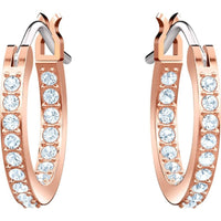 Swarovski Women's Hoop Earrings - Symbolica Evil Eye Symbol Rose Gold Tone | 5425857 ,