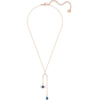Swarovski Women's Necklace - Symbolic Evil Eye Symbol Rose Gold Tone Y | 5425861 ,