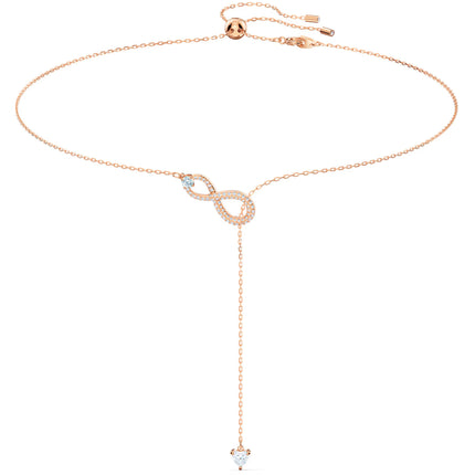 Swarovski Women's Necklace - Hyperbola Infinity Symbol with White Stones | 5521346 ,