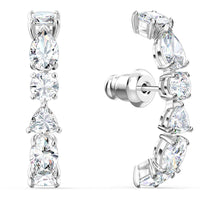 Swarovski Women's Cuff Earrings - Rhodium Plated and White Stones Tennis | 5563322 ,