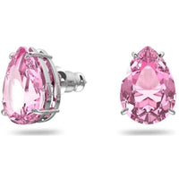 Swarovski Women's Stud Earring - Gema Single Teardrop-Cut Pink Crystals | 5614455 ,