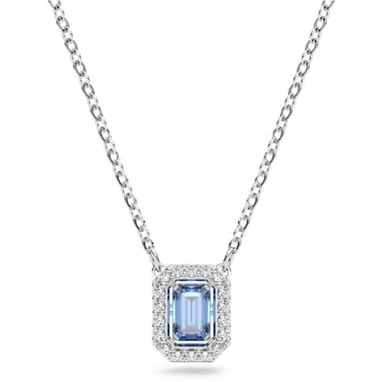 Swarovski Women's Pendant Necklace - Una Elegant Blue Octagon-Cut Stone | 5614926 ,