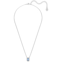 Swarovski Women's Pendant Necklace - Una Elegant Blue Octagon-Cut Stone | 5614926 ,