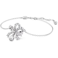 Swarovski Women's Bracelet - Hyperbola Bow-Inspired Shape Rhodium Plated | 5647581 ,