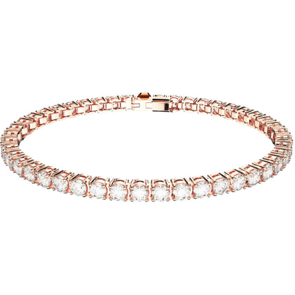 Swarovski Women's Bracelet - Matrix Circle of Clear Stones Rose Gold Tone | 5657659 ,