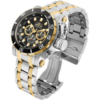 Invicta Men's Watch - Coalition Forces Chronograph Black and Gold Dial Steel | 32712 ,