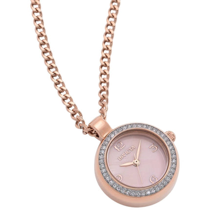 Invicta Women's Necklace Watch - Mini Angel Quartz Rose Gold MOP Dial Chain | 49933 ,