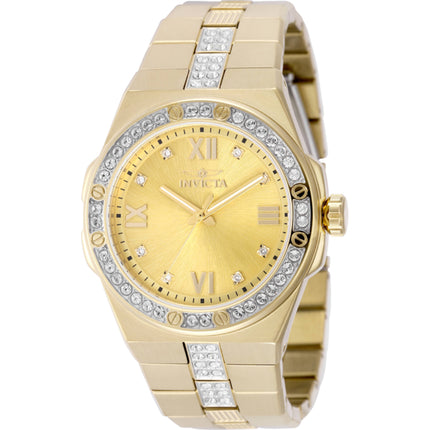 Invicta Men's Watch - Specialty Quartz Gold Tone Brass Dial Steel Bracelet | 50184 ,