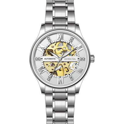 Invicta Men's Watch - Objet D Art Automatic Semi-Skeleton Dial Steel Bracelet | 69117 ,