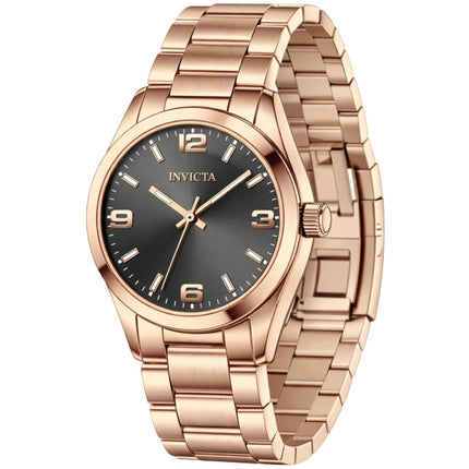 Invicta Women's Watch - Celestial Quartz Charcoal Dial Rose Gold Bracelet | 69186 ,