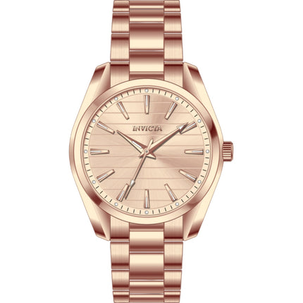 Invicta Men's Watch - Celestial Quartz Rose Gold Copper Dial Steel Bracelet | 69196 ,