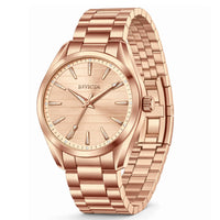 Invicta Men's Watch - Celestial Quartz Rose Gold Copper Dial Steel Bracelet | 69196 ,