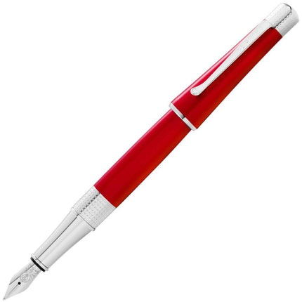 Cross Fountain Pen - Beverly Translucent Red Lacquer Body, Medium Nib | AT0496-27MS ,