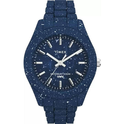 Timex Men's Watch - Waterbury Ocean Quartz Blue Resin Case Bracelet | TW2V37400JR ,