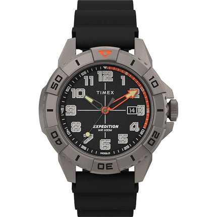 Timex Men's Watch - Expedition North Quartz Black Dial Silicone Strap | TW2V40600JR ,