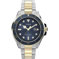 Timex Men's Watch - Harborside Coast Quartz Blue Dial Two Tone Steel | TW2V42000VQ ,